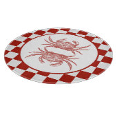 Planche À Découper Crabe à bois avec damier (Coin)