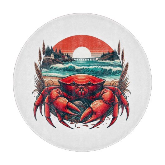 Planche À Découper crabe côtier/marin du Maine (Devant)