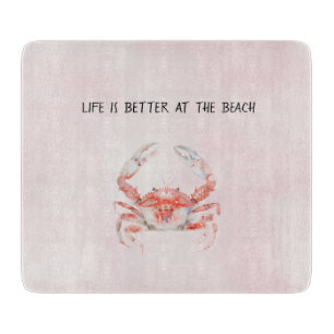Planche À Découper Crabe de l'océan Rouge Fardé
