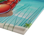 Planche À Découper Crabe de pastèque de plage mignonne (Coin)