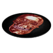 Planche à découper Crâne Chrome Rouge (Coin)