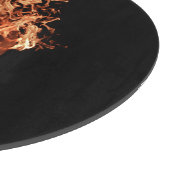 Planche à découper Crâne de Feu Orange (Coin)