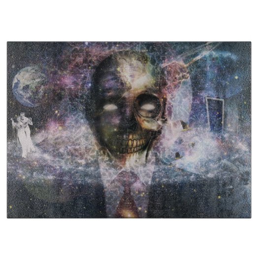 Planche À Découper Crâne de galaxie (Devant)