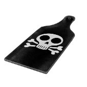 Planche À Découper Crâne éffrayant sur un arrière - plan noir (Coin)