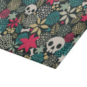 Planche À Découper Crâne en fleurs (Coin)