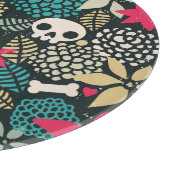 Planche À Découper Crâne en fleurs (Coin)