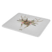 Planche À Découper Crâne et fleurs de cerfs (Coin)
