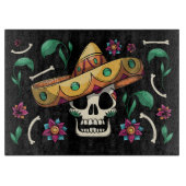 Planche À Découper Crâne mexicain décoratif (Devant)