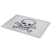Planche À Découper Crâne n Bones plaque de coupe en verre (Coin)