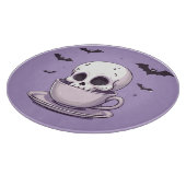 Planche À Découper Crâne Pastel Goth dans une tasse à thé (Coin)
