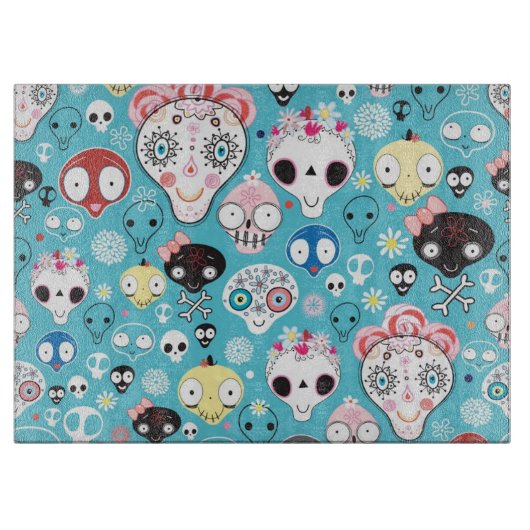 Planche À Découper Crâne riant de texture (Devant)