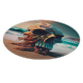 Planche À Découper Crâne sur la plage (Coin)