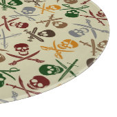 Planche À Découper Crânes de pirate avec les épées croisées (Coin)