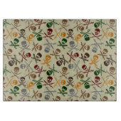 Planche À Découper Crânes de pirate avec les épées croisées (Devant)