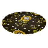 Planche À Découper Crânes de tournesol : Unique Motif sans fil. (Coin)