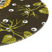 Planche À Découper Crânes de tournesol : Unique Motif sans fil. (Coin)