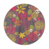 Planche À Découper Crânes et fleurs (Devant)