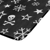Planche À Découper Crânes et flocons de neige (Coin)