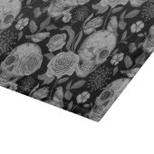 Planche À Découper Crânes et gothiques Roses (Coin)