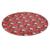 Planche À Découper Crânes rouges et série Tournesol Design 13  (Coin)