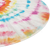 Planche À Découper Cravate spirale, motif tourbillon arc-en-ciel (Coin)