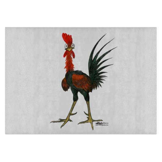 Planche À Découper Crazy rooster (Devant)