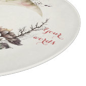 Planche À Découper Create Your Own Tea Roses Floral Crescent Moon (Coin)