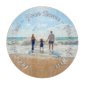 Planche À Découper Create Your Photo Cutting Board Gift Custom Text (Devant)