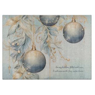 Planche À Découper Créez vos propres baubles magiques d'hiver en or b