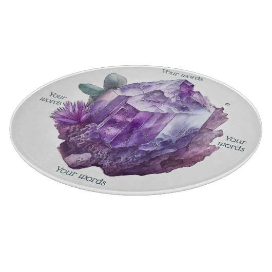 Planche À Découper Créez Vos Propres Cristaux d'Améthyste Violets (Coin)