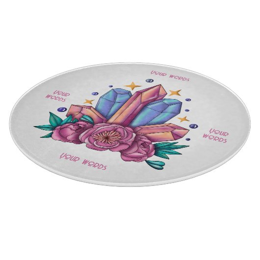 Planche À Découper Créez vos propres cristaux et Roses (Coin)