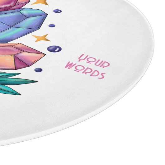 Planche À Découper Créez vos propres cristaux et Roses (Coin)