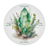 Planche À Découper Créez vos propres cristaux vert émeraude (Devant)
