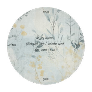 Planche À Découper Créez Vos Propres Fleurs Dorées Douces Minimaliste
