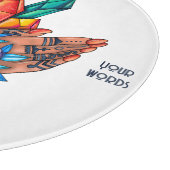 Planche À Découper Créez vos propres mains hennées Cristaux et Roses (Coin)