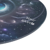 Planche À Découper Créez vos propres nuages roses et lune d'argent (Coin)