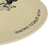 Planche À Découper Créez Votre Flûte Ganesh Noir et Or (Coin)