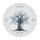 Planche À Découper Créez votre propre arbre bleu mystique (Devant)