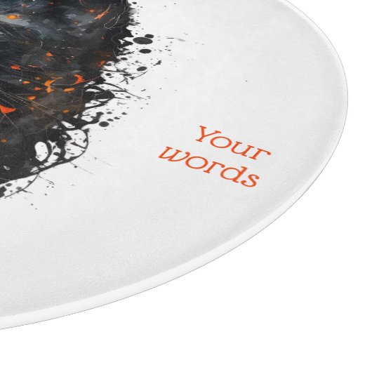 Planche À Découper Créez votre propre buste de chat noir fière (Coin)