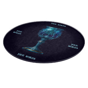 Planche À Découper Créez Votre Propre Calice en Pierre Bleue Gothique