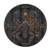 Planche À Découper Créez Votre Propre Carte D'Autel Mystique Scorpio (Devant)