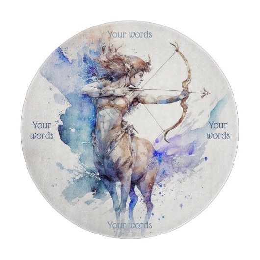 Planche À Découper Créez votre propre carte d'autel Sagittarius (Devant)