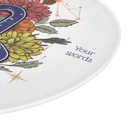 Planche À Découper Créez votre propre carte d'autel starry Floral Sco (Coin)