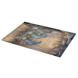 Planche À Découper Créez Votre Propre Cheminée Magique Bleue Dorée po