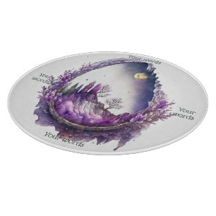 Planche À Découper Créez votre propre code de paysage violet