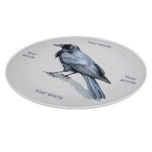 Planche À Découper Créez Votre Propre Corbeau Bleu Mystique