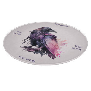 Planche À Découper Créez Votre Propre Corbeau Noir Mystique