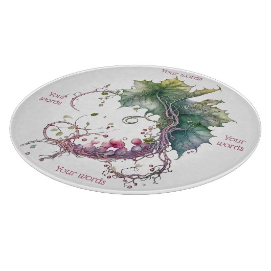 Planche À Découper Créez votre propre couronne de lune de raisins (Coin)