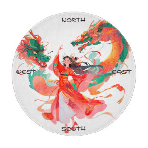 Planche À Découper Créez Votre Propre Demoiselle de Dragons Chinois D