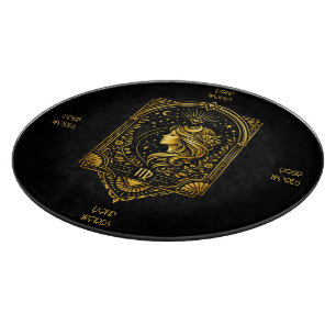 Planche À Découper Créez Votre Propre Élégante Vierge Art Déco en Or